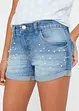 Jeansshorts med medelhög midja, bonprix