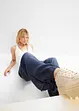 Wide Leg Jeans i böljande lyocell, bonprix
