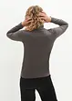 Långärmad polotröja i bomullsblandning (2-pack), bonprix