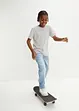 Loose Fit Stretch Jeans med justerbar midja för barn, Straight, bonprix