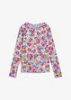 Långärmad T-shirt med blommönster, bonprix