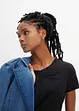 T-shirt i bomull och viskos, bonprix