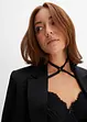 Lång BH med bygel och snygg choker, BODYFLIRT
