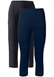 Stretchiga caprileggings (2-pack), bonprix
