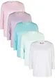 Topp med 3/4-ärm (5-pack), bonprix