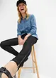 Leggings med jeanslook och dragkedja, bonprix