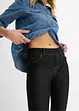 Leggings med jeanslook och dragkedja, bonprix