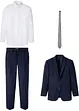 Kostym med skjorta och slips (4 delar), Regular Fit, bonprix