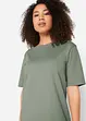 T-shirtklänning i oversizemodell med bomull (2-pack), bonprix