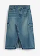 Jeanskjol med cargofickor, RAINBOW