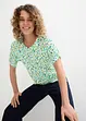 Jerseytopp av viskosmix med linneandel, bonprix