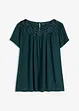 Blus med spets, bonprix