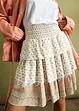 Minikjol med smock, bonprix