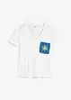 T-shirt med broderi, bonprix