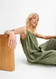 Jumpsuit i linne och viskos, bonprix