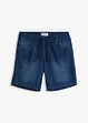 Långa jeansshorts i dra-på-modell, regular fit, John Baner JEANSWEAR