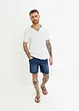 Långa jeansshorts i dra-på-modell, regular fit, John Baner JEANSWEAR