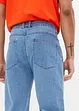 Långa stretchiga jeansbermudas, normal passform (2-pack), bonprix