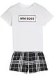 Pyjamas med shorts (2-delad), bonprix