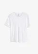 T-shirt med spetsdetalj, bonprix