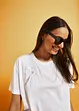 T-shirt med spetsdetalj, bonprix