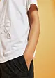 T-shirt med spetsdetalj, bonprix