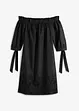 Off shoulder-klänning i ren bomull, bonprix