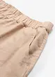 Ankellång linnebyxa med bekväm High Waist, Loose Fit, bonprix
