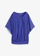 Chiffongblus med linne, bonprix