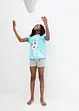 Pyjamas med shorts och mjuk bomull för barn (4 delar), bonprix