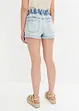 Jeansshorts med paperbag-design, RAINBOW