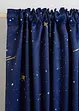 Mörkläggande gardinlängd med stjärnmotiv (1-pack), bonprix