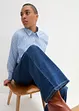 Wide Leg Jeans Mid Waist, med bekväm midja, bonprix