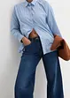 Wide Leg Jeans Mid Waist, med bekväm midja, bonprix