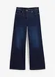 Wide Leg Jeans Mid Waist, med bekväm midja, bonprix