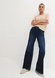 Wide Leg Jeans Mid Waist, med bekväm midja, bonprix
