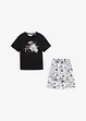Pyjamas med shorts och bomull för barn (2 delar), bonprix
