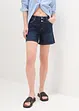 Wide Leg Jeans Shorts, Mid Waist, ekologisk bomull, John Baner JEANSWEAR