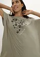 Bigshirt i lätt material med tryck, bonprix