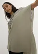 Bigshirt i lätt material med tryck, bonprix