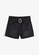 Jeansshorts med skärp (2 delar), bonprix
