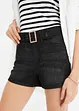 Jeansshorts med skärp (2 delar), bonprix