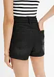 Jeansshorts med skärp (2 delar), bonprix
