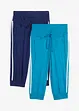 Joggingbyxa av bomull i caprimodell (2-pack), bonprix