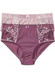 Formande trosa med broderi (2-pack), bonprix