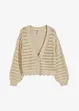 Cardigan med hålmönster av ren bomull, bonprix