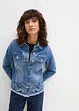 Jeansjacka med broderi, bonprix