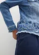 Jeansjacka med broderi, bonprix