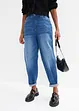 Barreljeans, High Waist, ekologisk bomull, bonprix