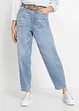 Barreljeans, High Waist, ekologisk bomull, bonprix